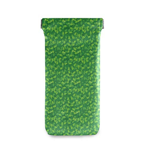 present Goggles Bag Sunglasses Case Portable Eyeglasses Pouch Multiuse Holder Green Leaves