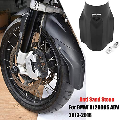 Motorcycle Black Front Wheel Mudguard Fender Extender Extension for BMW R1200GS Adventure R 1200 GS ADV Accessories Parts 2013 2014 2015 2016 2017 2018-Front-