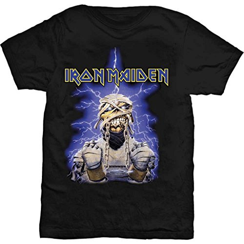 Rock Off Iron Maiden 'Powerslave Mummy' T-Shirt -2 Extra Large- Black