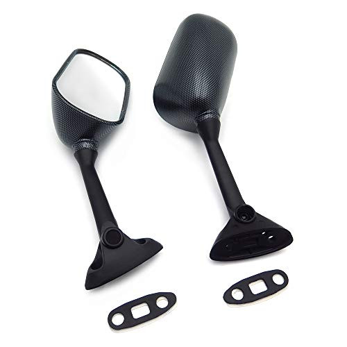 HTTMT MT062- Motorcycle Oem Aftermarket Racing Mirrors Compatible with 2004 2005 Suzuki Gsxr 600 Gsx-R750 Gsxr600 Carbon