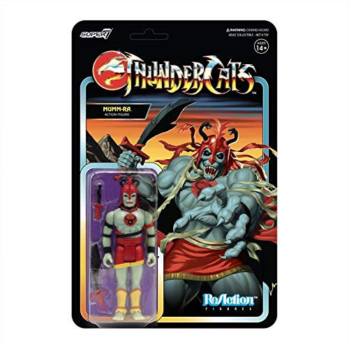 SUPER7 Reaction Figures Thundercats Wave 1 Mumm-Ra Retro Action Figure -Variant Color- Collectible
