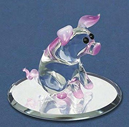 Glass Baron Pink Pig Miniature Figurine