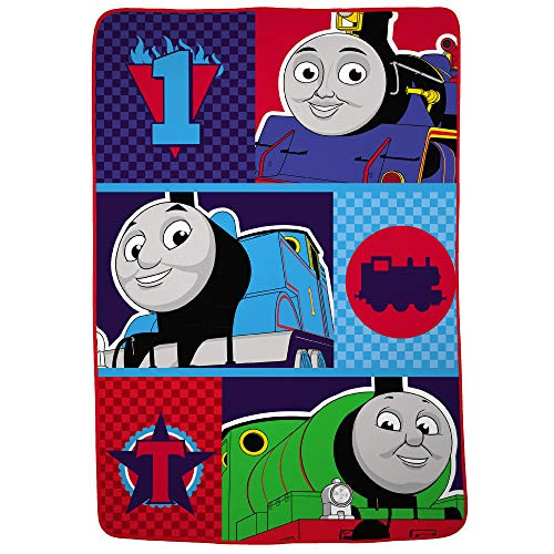 Franco Kids Bedding Super Soft Plush Microfiber Blanket, Twin/Full Size 62" x 90", Thomas and Friends Franco Kids Bedding Super Soft Plush Microfiber Blanket, Twin/Full Size 62" x 90", Thomas and Friends