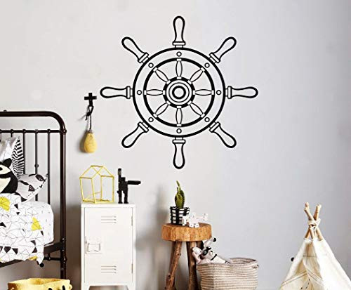 Wall Sticker-Ship Steering Wheel Wall Decal Vinyl Sticker Marine Nautical Decor Kids Nursery Room Design-bGDd694 Wall Sticker-Ship Steering Wheel Wall Decal Vinyl Sticker Marine Nautical Decor Kids Nursery Room Design-bGDd694