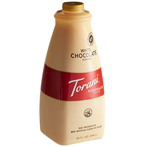 Torani Puremade Sauce, White Chocolate Flavor, GMO Free and Gluten Free, 64 Fl. Oz. 1.89 L Torani Puremade Sauce, White Chocolate Flavor, GMO Free and Gluten Free, 64 Fl. Oz. 1.89 L