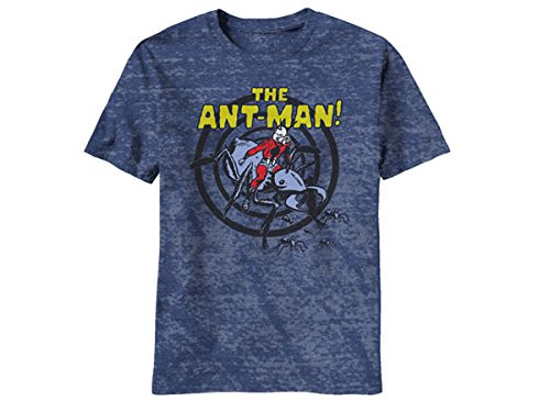 Marvel Men's Ant-Man Classic Ant Swarm T-Shirt, Navy Heather, 2X-Large