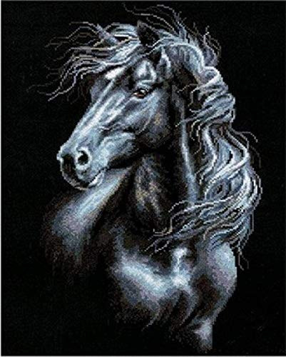 DIY 5D Diamond Painting Adult Or Child Full Diamond Toolkit Diamond Painting Diamond Cross Stitch Rhinestone Embroidery Dark Horse Figure Decoration Gift 40x50Cm