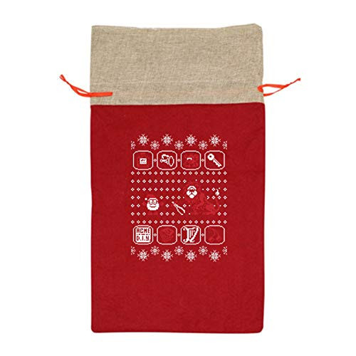 Santa of The Yolkfolk Christmas Drawstring Gift Bags New Year Kids Favors Bag Xmas Party Decor Present Jewelry Candy Goody Packing Bag