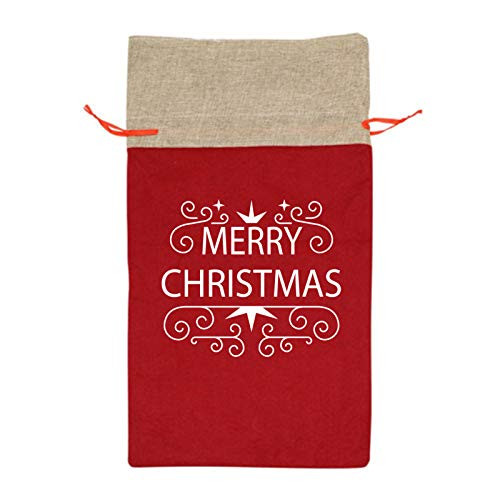 Merry Christmas Christmas Drawstring Gift Bags New Year Kids Favors Bag Xmas Party Decor Present Jewelry Candy Treats Wrapping Bag
