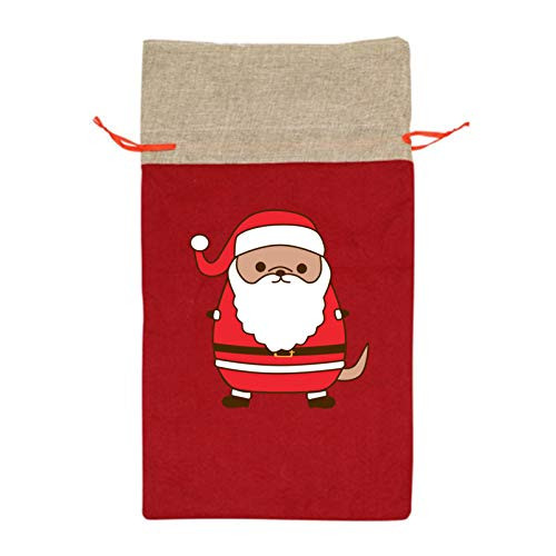 Christmas Santa Pupsheen Christmas Drawstring Gift Bags New Year Kids Favors Bag Xmas Party Decor Present Jewelry Candy Goody Wrapping Bag