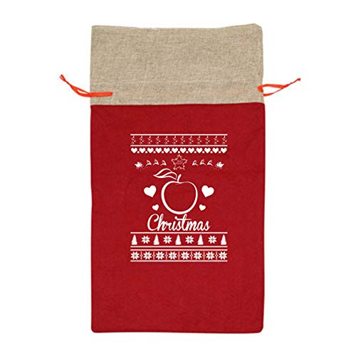 Merry Christmas O Christmas Drawstring Gift Bags New Year Kids Favors Bag Xmas Party Decor Present Jewelry Candy Treats Packing Bag