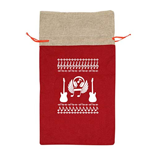 Merry Christmas Music Christmas Drawstring Gift Bags New Year Kids Favors Bag Xmas Party Decor Present Jewelry Candy Treats Packing Bag