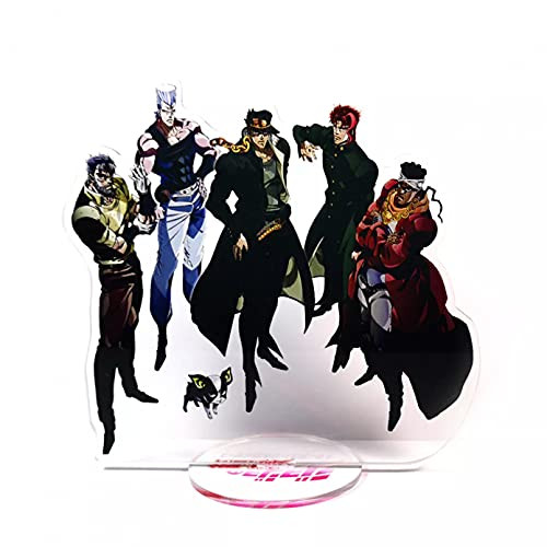 Anime Figure Model Toy Gift?JoJo's Bizarre Adventure Jotaro Kakyoin Polnareff Joseph Avdol Iggy GM Acrylic Stand Figure Model Plate Holder Cake Topper Anime