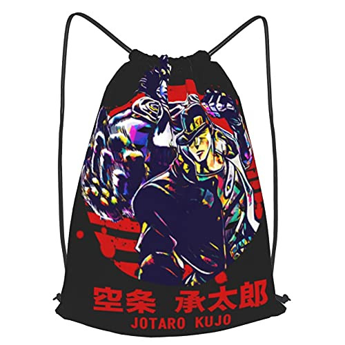 Kujo Jojos Bizarre Adventure Drawstring Backpack Lightweight Sport Gym Waterproof Yoga Kujo Jojos Bizarre Adventure Drawstring Backpack Lightweight Sport Gym Waterproof Yoga