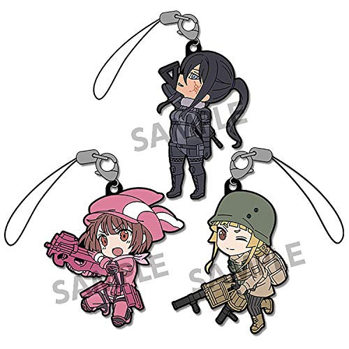Pikuriru!: Sword Art Online Alternative Gun Gale Online Rubber Strap 3-Piece Set