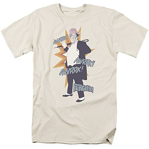 Trevco Men's Batman Classic TV Short Sleeve T-Shirt, Cream, X-Large