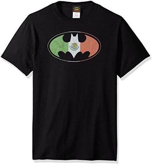 DC Comics Men's Batman Short Sleeve T-Shirt, Shield Black, X-Large
