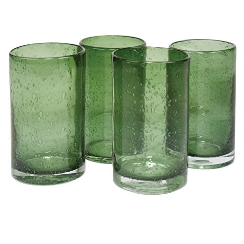 Artland 50957B Iris Hiball Glass, Set Of 4 17 oz Sage