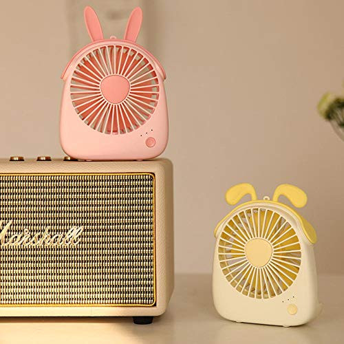 Lindo ventilador para mascotas, dibujos animados creativos, carga USB, escritorio, al aire libre, viento grande, silencioso, conveniente ventilador electrico