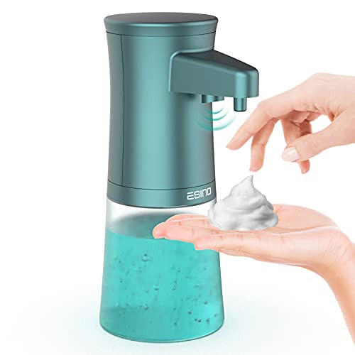Automatic Soap Dispenser Touchless, Matte Green 12oz/350ml Hands Free Soap Dispenser, Waterproof Battery Operated Automatic Foam Soap Dispenser for Bathroom, Kitchen, Hotel, Restaurant
