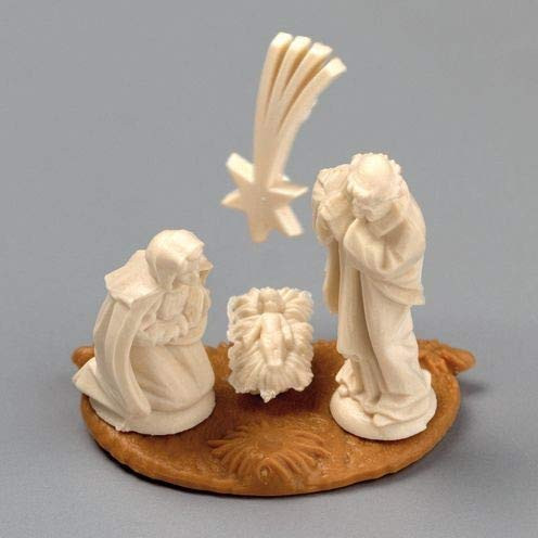 Efco Miniature Nativity Figures 20 mm 5 Parts, 6 x 4 x 2 cm, Ivory