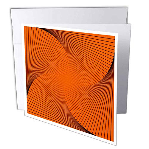 3dRose Lens Art by Florene - Geometric Xtra Bright - Image of Larger Orange Pinwheel - 12 Greeting Cards with envelopes -gc-324427-2- 3dRose Lens Art by Florene - Geometric Xtra Bright - Image of Larger Orange Pinwheel - 12 Greeting Cards with envelopes -gc-324427-2-