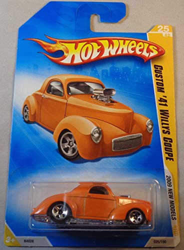 Hot Wheels 2009-025 New Models Custom '41 Willys Coupe ORANGE 1-64 Scale