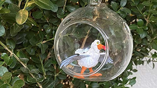 asdf Disney Little Mermaid Scuttle Seagull Custom PVC Figure in Globe 4 Holiday Christmas Tree Ornament 2pcs Detachable
