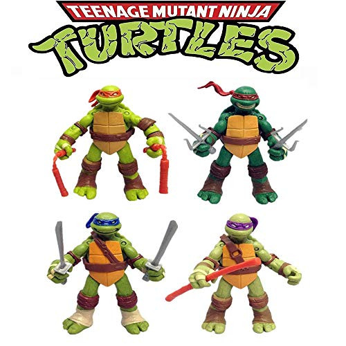 Ninja Turtles Set of 4 Pieces Teenage Turtles Action Figure Action Figures Ninja Turtles Toy Set-Teenage Mutant Ninja Turtle Action Doll for Children -1-