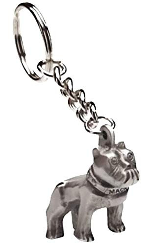 Mack Bulldog Hood Ornament Keychain - Silver