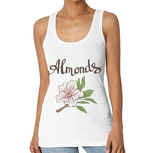Almond Blossoms2 Woman Tank Tops Stylish Workout Muscle Sleeveless Shirt Black