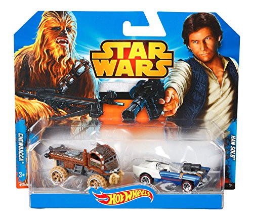Star Wars Hot wheels 2 pack han solo and Chewbacca new in package