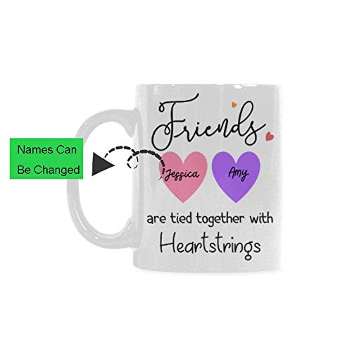 AnnHomeArt Friends are tied together with Heartstrings Tea Cup White Mug Coffee Mug