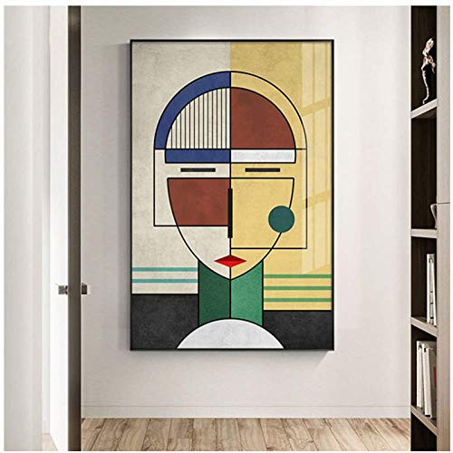 ASFDF Modern Abstract Figure Painting Splice Face Geometric Canvas Poster Prints Wall Art Pictures for Living Room Bedroom Home Decor Print 50X70cm No Framed ASFDF Modern Abstract Figure Painting Splice Face Geometric Canvas Poster Prints Wall Art Pictures for Living Room Bedroom Home Decor Print 50X70cm No Framed