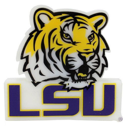 Flashscot NCAA LSU Tiger Logo Shape USB Drive, LSU, 16GB
