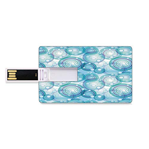 8GB USB Flash Thumb Drives Abstract Bank Credit Card Shape Business Key U Disk Memory Stick Storage Rings and Balls Fashionable Creative Trendy Ornament Decorative Design Personalized Gift