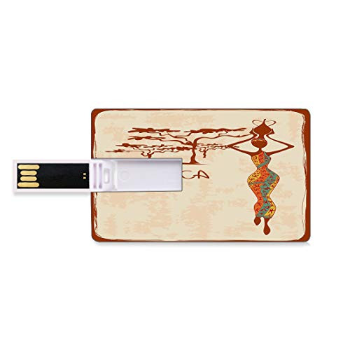 8GB USB Flash Thumb Drives African Woman Bank Credit Card Shape Business Key U Disk Memory Stick Storage Vintage Africa Themed Illustration Slim Indigenous Girl Figure Colorful Dress,Multicolor Perso 8GB USB Flash Thumb Drives African Woman Bank Credit Card Shape Business Key U Disk Memory Stick Storage Vintage Africa Themed Illustration Slim Indigenous Girl Figure Colorful Dress,Multicolor Perso