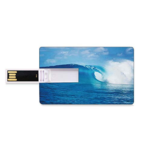 8GB USB Flash Thumb Drives Ocean Decor Bank Credit Card Shape Business Key U Disk Memory Stick Storage Cloudy Summer Sky Wavy Ocean Adventure Surfing Vacation Tourist Attraction Picture Print,Navy Wh 8GB USB Flash Thumb Drives Ocean Decor Bank Credit Card Shape Business Key U Disk Memory Stick Storage Cloudy Summer Sky Wavy Ocean Adventure Surfing Vacation Tourist Attraction Picture Print,Navy Wh