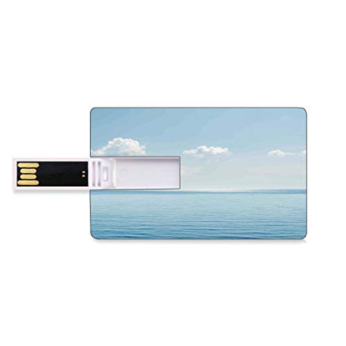 8GB USB Flash Thumb Drives Ocean Bank Credit Card Shape Business Key U Disk Memory Stick Storage Aquatic Seascape with Sky Landscape in Tropical Lands Relaxation Spot in The Coast Decorative,Blue WHI 8GB USB Flash Thumb Drives Ocean Bank Credit Card Shape Business Key U Disk Memory Stick Storage Aquatic Seascape with Sky Landscape in Tropical Lands Relaxation Spot in The Coast Decorative,Blue WHI