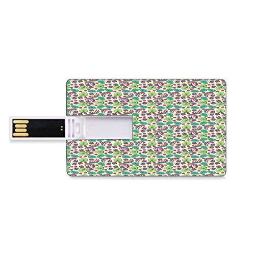 8GB USB Flash Thumb Drives Paisley Bank Credit Card Shape Business Key U Disk Memory Stick Storage Floral Arrangement with Abstract Teardrop Shapes East Asian Traditional Motifs,Multicolor Personaliz 8GB USB Flash Thumb Drives Paisley Bank Credit Card Shape Business Key U Disk Memory Stick Storage Floral Arrangement with Abstract Teardrop Shapes East Asian Traditional Motifs,Multicolor Personaliz