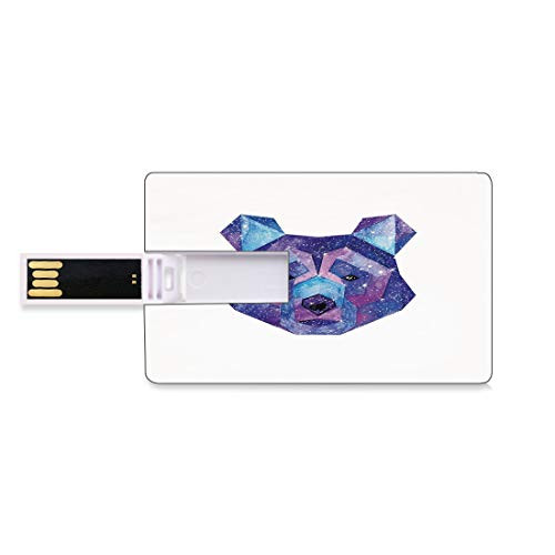 8GB USB Flash Thumb Drives Bear Bank Credit Card Shape Business Key U Disk Memory Stick Storage Cosmic Polygonal Wildlife Figure Hand Drawn Watercolor Artwork with Galaxy Pattern Decorative,Blue Mage 8GB USB Flash Thumb Drives Bear Bank Credit Card Shape Business Key U Disk Memory Stick Storage Cosmic Polygonal Wildlife Figure Hand Drawn Watercolor Artwork with Galaxy Pattern Decorative,Blue Mage