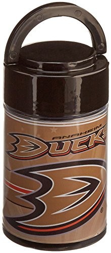 Drop and Twist NHL Anaheim Ducks Thermal Food Container, 16 oz, Black/Orange