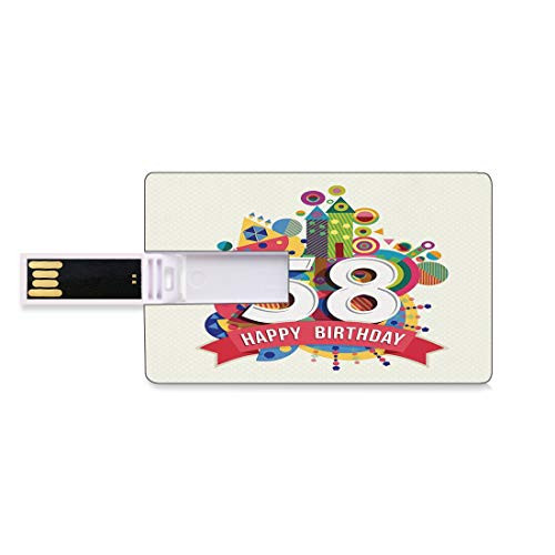 8GB USB Flash Thumb Drives 58th Birthday Decorations Bank Credit Card Shape Business Key U Disk Memory Stick Storage Abstract Style Geometric Circles Triangles Birth Wishes Pattern,Multicolor Persona 8GB USB Flash Thumb Drives 58th Birthday Decorations Bank Credit Card Shape Business Key U Disk Memory Stick Storage Abstract Style Geometric Circles Triangles Birth Wishes Pattern,Multicolor Persona