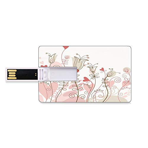 8GB USB Flash Thumb Drives Doodle Bank Credit Card Shape Business Key U Disk Memory Stick Storage Wedding Themed Floral Illustration with Cute Little Hearts Blooming Abstract Art,Light Pink Personali 8GB USB Flash Thumb Drives Doodle Bank Credit Card Shape Business Key U Disk Memory Stick Storage Wedding Themed Floral Illustration with Cute Little Hearts Blooming Abstract Art,Light Pink Personali