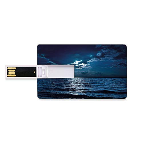 8GB USB Flash Thumb Drives Night Bank Credit Card Shape Business Key U Disk Memory Stick Storage Majestic Dramatic Sky Clouds and Full Moon Over Seascape Calm Tranquil Ocean,Purple Blue Red Gold Pers 8GB USB Flash Thumb Drives Night Bank Credit Card Shape Business Key U Disk Memory Stick Storage Majestic Dramatic Sky Clouds and Full Moon Over Seascape Calm Tranquil Ocean,Purple Blue Red Gold Pers