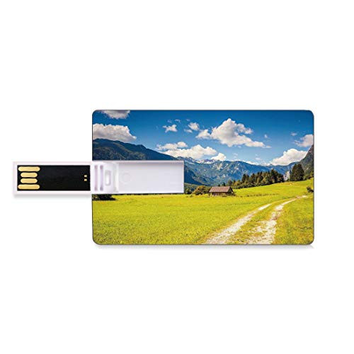 8GB USB Flash Thumb Drives Nature Bank Credit Card Shape Business Key U Disk Memory Stick Storage Julian Alps Mountain Valle Rural with Wooden Country Paradise Picture,Lime Green Sky Blue Personalize 8GB USB Flash Thumb Drives Nature Bank Credit Card Shape Business Key U Disk Memory Stick Storage Julian Alps Mountain Valle Rural with Wooden Country Paradise Picture,Lime Green Sky Blue Personalize