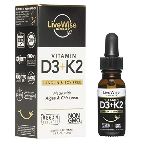 Vitamin D3 with K2, Soy Free and Lanolin Free, Vegan Friendly