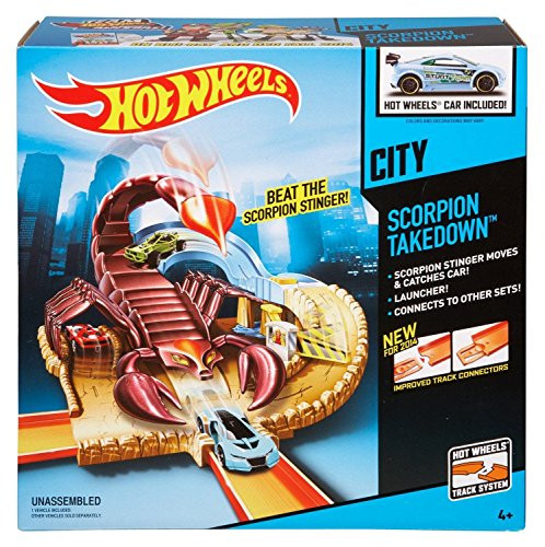 NEW Hot Wheels City Scorpion Takedown, Car Included, Hot Wheels Track System ,G14E6GE4R-GE 4-TEW6W251394