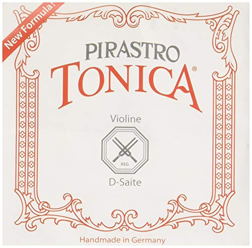 Pirastro Tonica Series Violin D String 4/4 Size Silver Medium