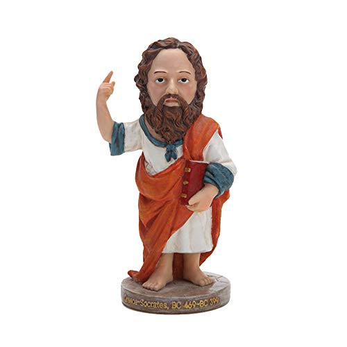 ZAAQ Figurine Ornaments Gifts Home Decor Accents Philosopher Socrates Crafts Ornaments Resin Figure Statue Ornaments